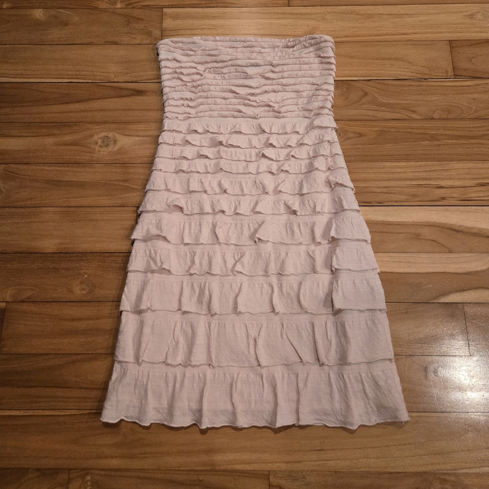 Elegant Pink Ruffled Dress